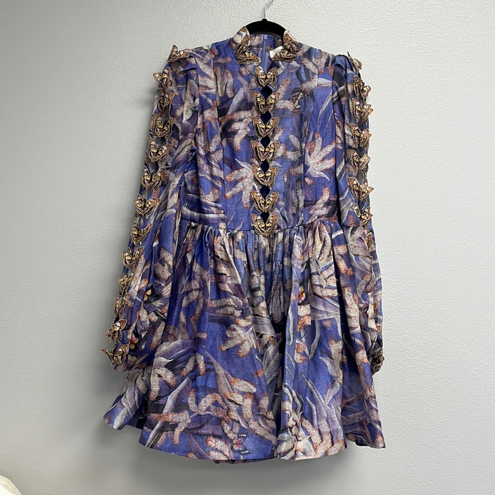 Wild Botanica Butterfly Mini Dress